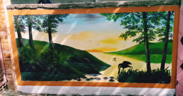 Acrylic Mural 9 by Jay