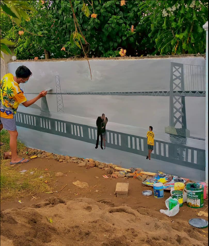 Acrylic Mural 1 by Jay